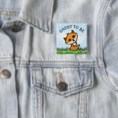 Daddy wird Klein-Fox-Baby-Dusche Button (Beispiel)