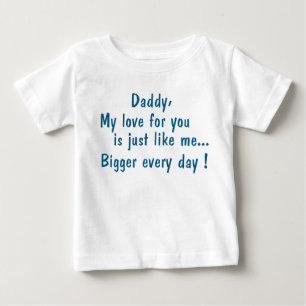 daddy wird my love sein you… baby t-shirt
