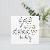 Daddy with a big heart karte (Stehend Vorderseite)