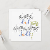 Daddy with a big heart karte (Vorderseite/Rückseite Beispiel)