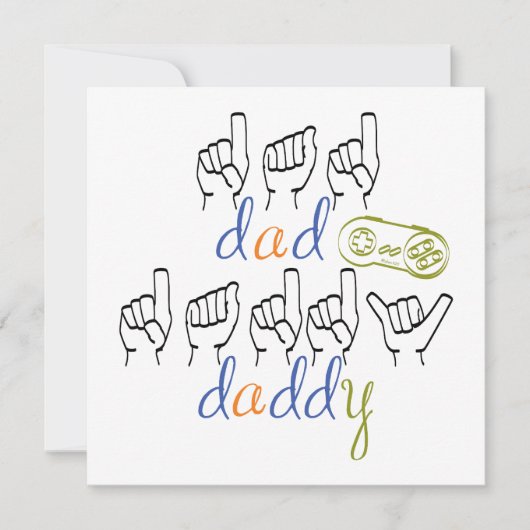 Daddy with a big heart karte (Vorderseite)