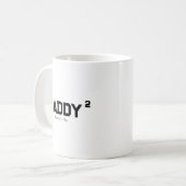 Daddy with custom children name kaffeetasse (Vorderseite Links)