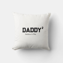 Daddy with custom children name kissen
