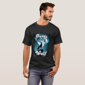 Daddy Wolf Matching Tribe Wolves Camping Pack Fath T-Shirt (Vorne ganz)