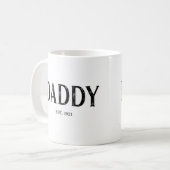 Daddy Year etabliert Kaffeetasse (Vorderseite Links)