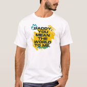 Daddy | Yellow Bold Typografy T-Shirt (Vorderseite)