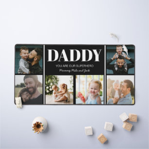 Daddy You are our Superhelder Foto Collage Simple Schreibtischunterlage