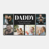 Daddy You are our Superhelder Foto Collage Simple Schreibtischunterlage (Vorderseite)