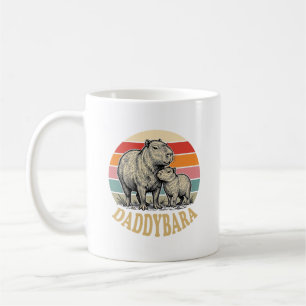 Daddybara Capybara Dad Vintage Sonnenuntergang Shi Kaffeetasse