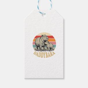 Daddybara Capybara Papa Vintage Sonnenuntergang Sh Geschenkanhänger