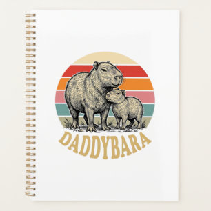 Daddybara Capybara Papa Vintage Sonnenuntergang Sh Planer