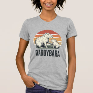 Daddybara Capybara Vintage Sonnenuntergang Shirt D