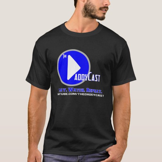 DaddyCast - dunkler T - Shirt-Entwurf T-Shirt (Vorderseite)
