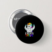Daddycorn Einhorn Vater Daddy Mann Einzigartige Fa Button (Vorne & Hinten)