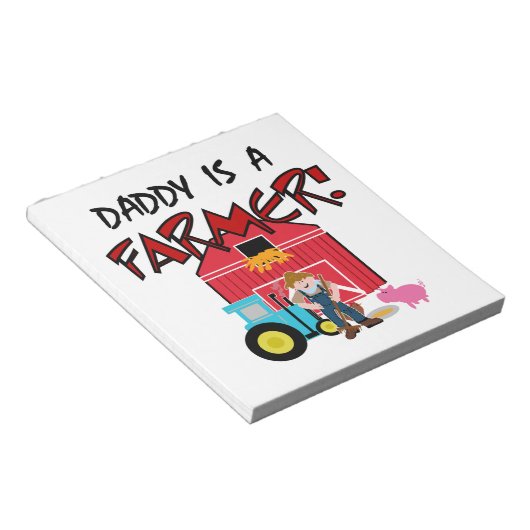 DaddyisafarmerTEE Notizblock (angewinkelt)