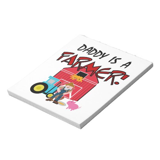 DaddyisafarmerTEE Notizblock (Rotiert)