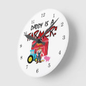 DaddyisafarmerTEE Runde Wanduhr (Winkel)