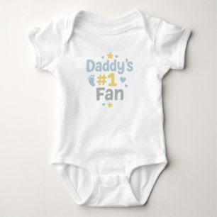 Daddy's #1 Fan Baby Bodysuit - Ein Geschenk für ne Strampler