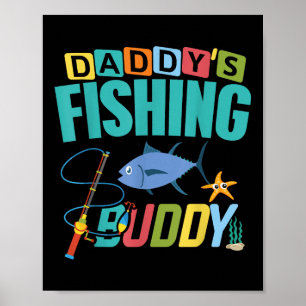 Daddys Angel Fishing Shirt für Jungen Mädchen Kind Poster