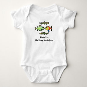 Daddys Baby Fishing Assistant Baby Shirt passt es