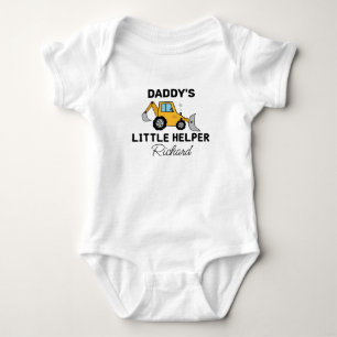 Daddys Bauhelfer Bau Baby Strampler