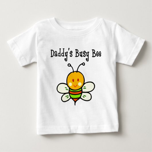 Daddy's beschäftigte Biene Baby T-shirt (Vorderseite)