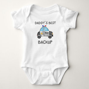 Daddys beste Unterstützung, Geschenk für Polizeiau Baby Strampler