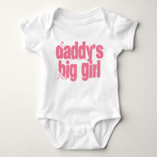 Daddys Big Girl Typografie Baby Strampler