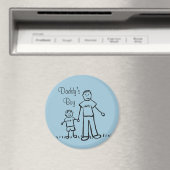 Daddy's Boy Custom Family Character Art Magnete Magnet (In Situ (Geschirrspüler))
