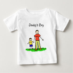 Daddy's Boy Personalisierten Familiencharts Shirt
