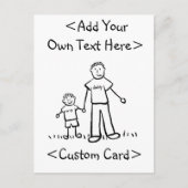 Daddy's Boy Postcard Einladungspostkarte (Vorderseite)