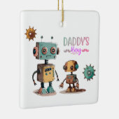 "Daddy's Boy" Roboter-Design Keramikornament (Rechts)