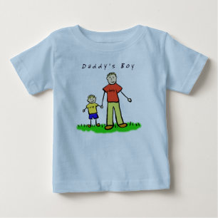 Daddy's Boy T - Shirt (Blond Zeichnend Vorderseite