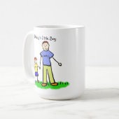 Daddy's Boy (Vater und Sohn) Gewohnte Tasse (Vorderseite Links)