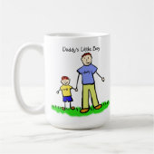 Daddy's Boy (Vater und Sohn) Gewohnte Tasse (Links)