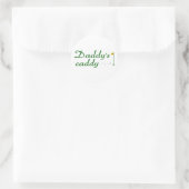 Daddy's Caddy 3 Runder Aufkleber (Tasche)