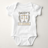 Daddys Co-Counsel Baby Strampler (Vorderseite)