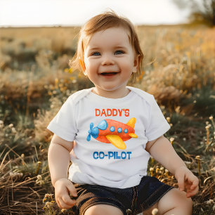 Daddys Co-Pilot-Flugzeug Baby Strampler