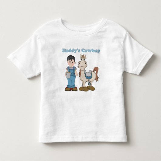 Daddy's Cowboy Kleinkind T-shirt (Vorderseite)