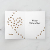 Daddys Dackel Cartoon Kariert Karte (Innenseite)