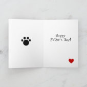 Daddys Dackel Cartoon Karte (Innenseite)