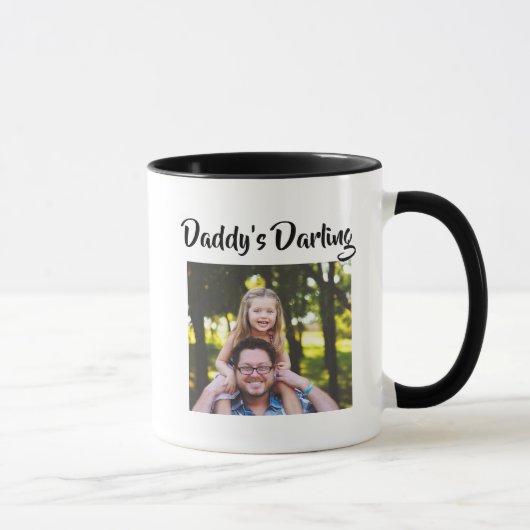 Daddy's Darling Father Daughter-Geschenk Tasse (Rechts)