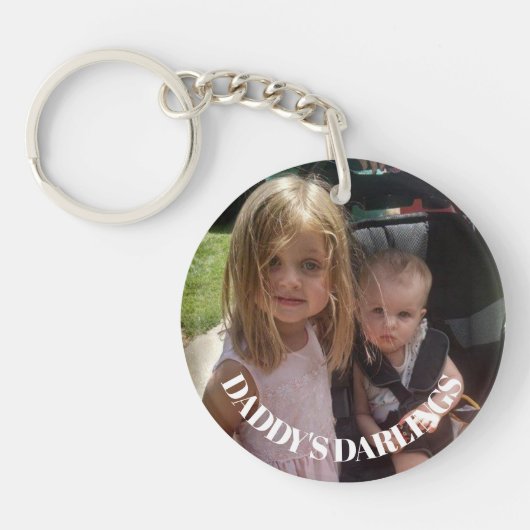 Daddy's Darlings Children's Foto Key Chain Schlüsselanhänger (Vorderseite)