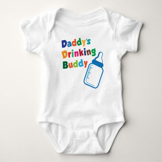 Daddy's Drinking Buddy Baby Strampler (Vorderseite)
