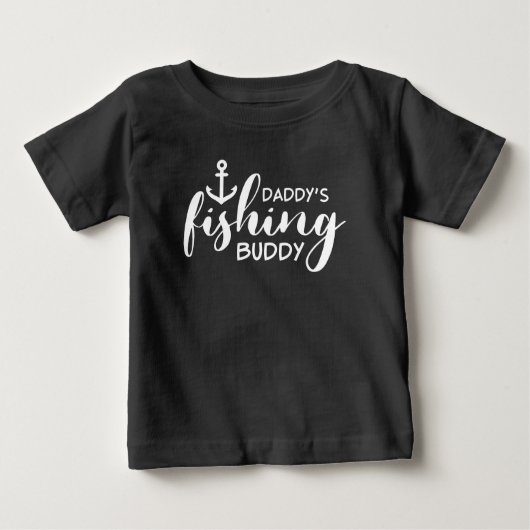 Daddy's Fishing Buddy Baby T-shirt (Vorderseite)