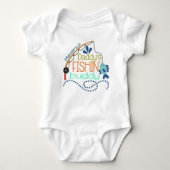 Daddy's Fishing Buddy Personalisiertes Baby Baby Strampler (Vorderseite)
