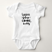 Daddy's Future Gaming Buddy, Niedlich und lustig Baby Strampler (Vorderseite)