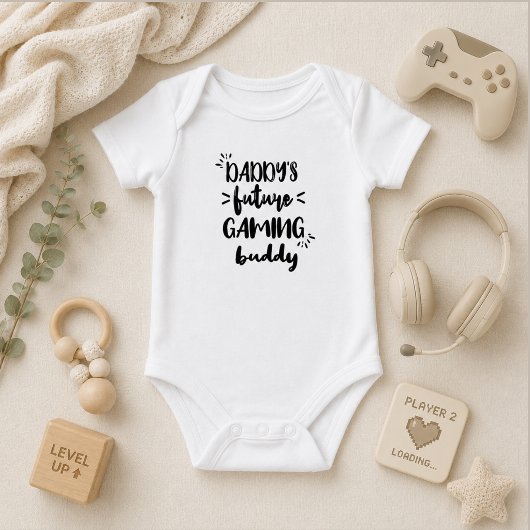 Daddy's Future Gaming Buddy, Niedlich und lustig Baby Strampler
