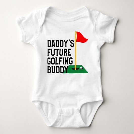 Daddy's Future Golfing Buddy Baby Strampler (Vorderseite)