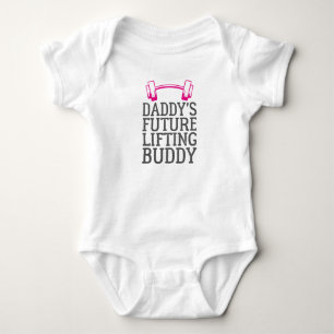Daddy's Future Lifting Buddy - Gym Vater Gift Baby Strampler